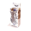 Korek analny Plug-Jewellery Silver z ciemnoniebieskim kamieniem, stal nierdzewna, 9,5 cm x 3 cm - 8