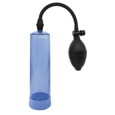 Pompka próżniowa Powerpump Blue - mechanizm podciśnieniowy, przezroczysty cylinder i pasek rozmiaru - 1