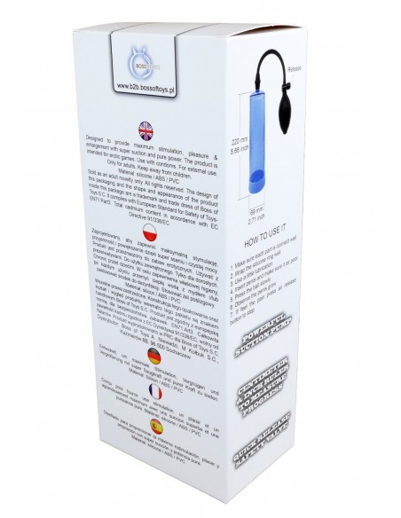 Pompka Erekcyjna Do Penisa Powerpump Blue - Pompki erekcyjne i powiększające penisa - 4