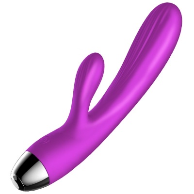 Wibrator królik Pulsator Purple - silikon medyczny, napęd pulsacyjny 7+7 funkcji, podgrzewanie, USB - 1 2