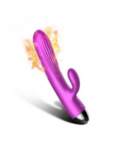 Wibrator z króliczkiem USB + Pulsacje i Podgrzewanie - Wibratory Króliczki - 14