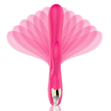 Wibrator Króliczek z Silikonu Medycznego, USB, 7 Funkcji Wibracji z Boosterem i Funkcją Grzania - 11
