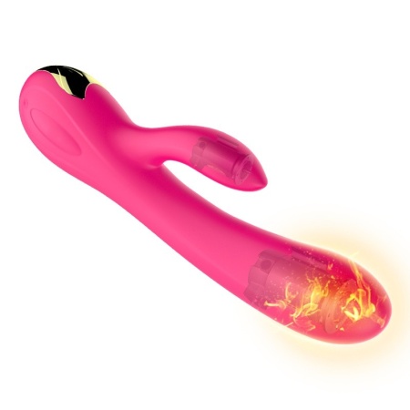 Wibrator Króliczek z Silikonu Medycznego, USB, 7 Funkcji Wibracji z Boosterem i Funkcją Grzania - 13