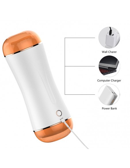 Dwie Dziurki Czekają Na Ciebie Masturbator Z Wibracjami - Masturbatory i Sztuczne pochwy - 6