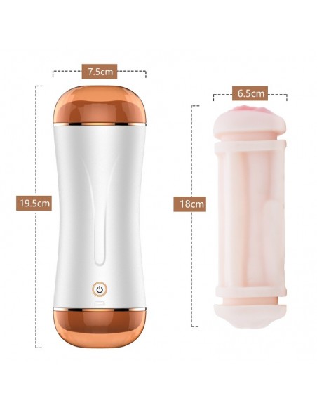 Dwie Dziurki Czekają Na Ciebie Masturbator Z Wibracjami - Masturbatory i Sztuczne pochwy - 7