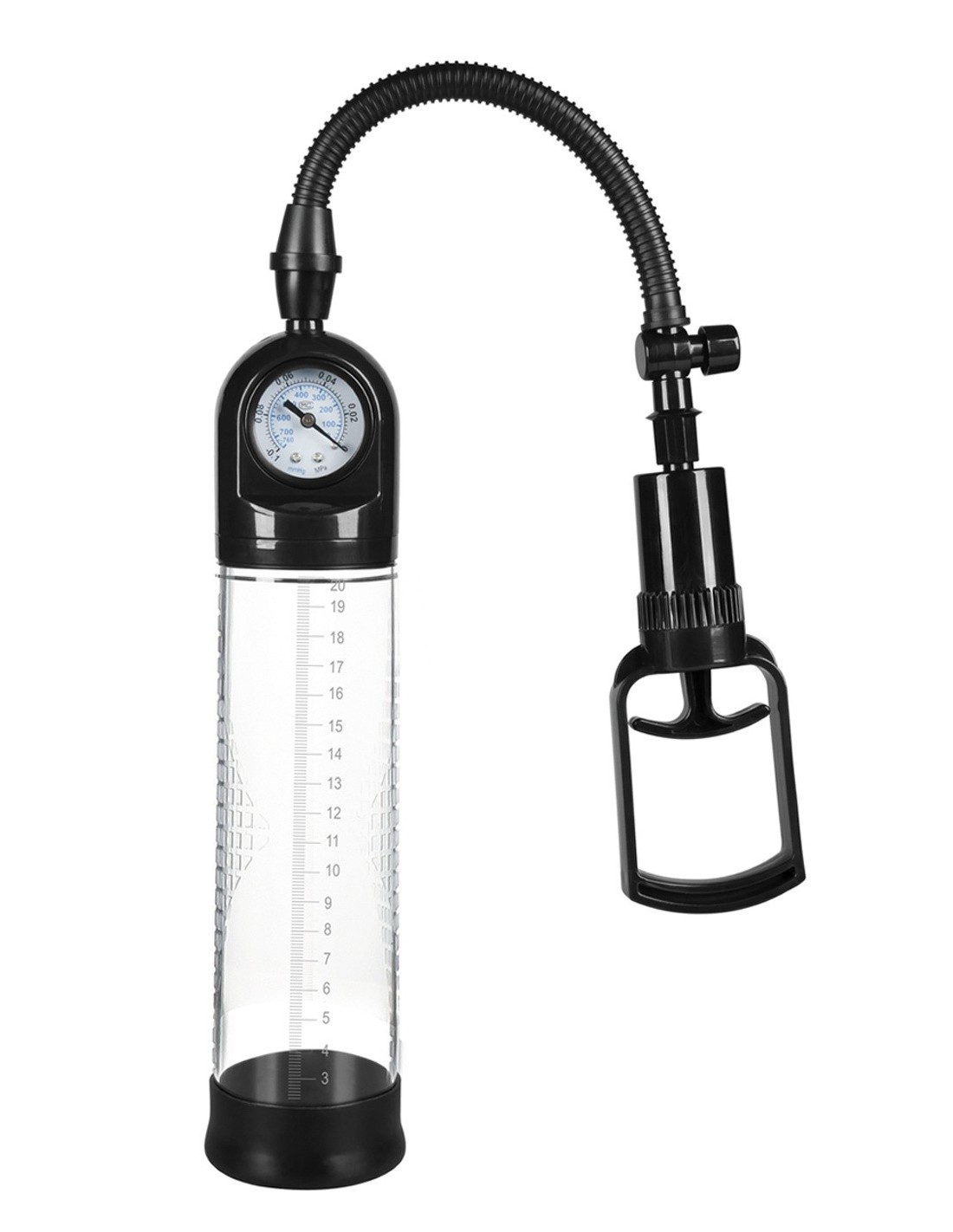 Pompka Erekcyjna Do Penisa Powerpump Master Black&Clear