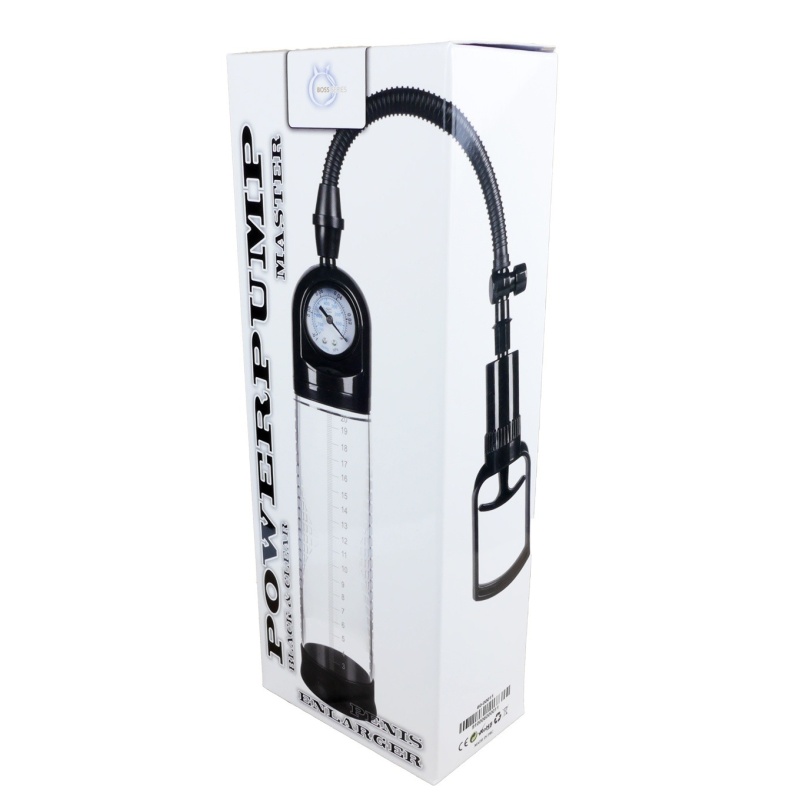 Pompka próżniowa Powerpump MASTER Black&Clear - ręczna, z manometrem 0-700 mmHg i skalą pomiarową - 2