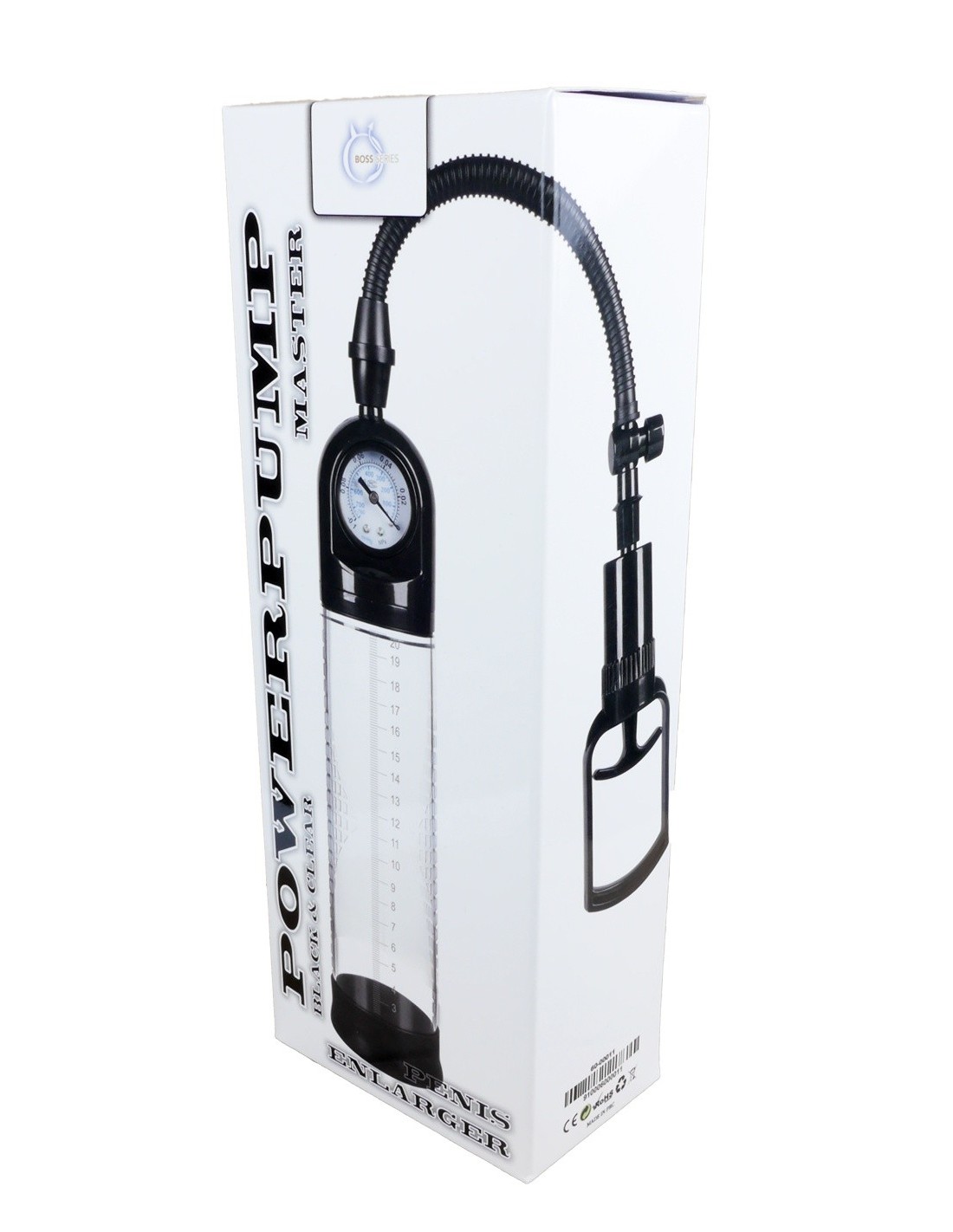 Pompka Erekcyjna Do Penisa Powerpump Master Black&Clear