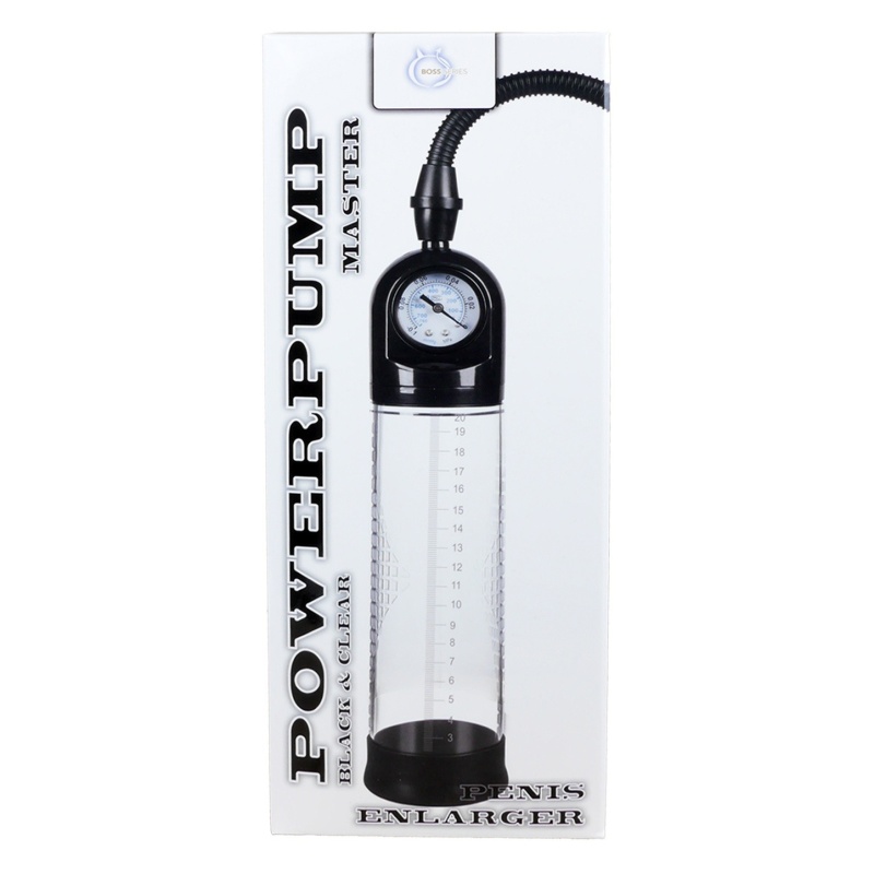 Pompka próżniowa Powerpump MASTER Black&Clear - ręczna, z manometrem 0-700 mmHg i skalą pomiarową - 3