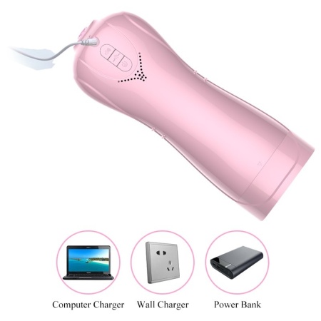 Masturbator pulsacyjno-wibrujący USB 7+7 Function / Talk Mode (Pink) - 7 wibracji, 7 pulsacji, sensor ruchu - 4