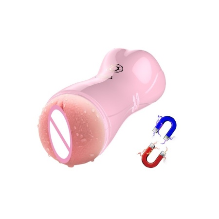 Masturbator pulsacyjno-wibrujący USB 7+7 Function / Talk Mode (Pink) - 7 wibracji, 7 pulsacji, sensor ruchu - 8