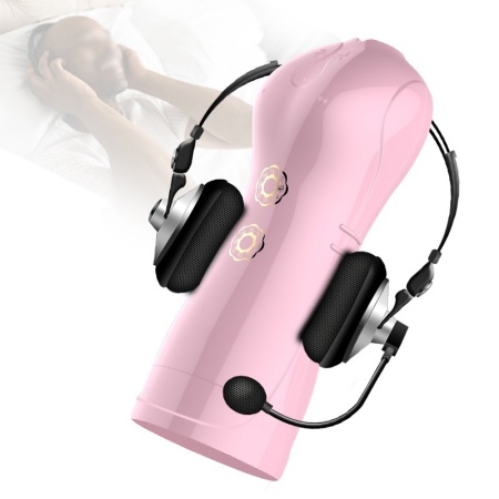 Masturbator pulsacyjno-wibrujący USB 7+7 Function / Talk Mode (Pink) - 7 wibracji, 7 pulsacji, sensor ruchu - 9
