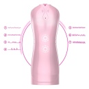 Masturbator pulsacyjno-wibrujący USB 7+7 Function / Talk Mode (Pink) - 7 wibracji, 7 pulsacji, sensor ruchu - 10