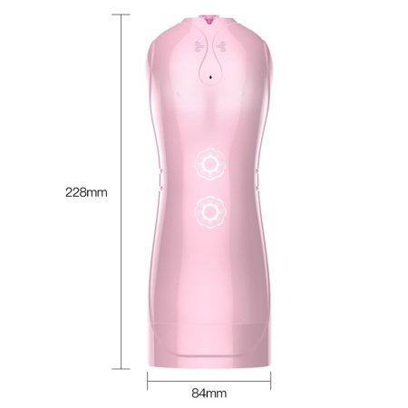 Masturbator pulsacyjno-wibrujący USB 7+7 Function / Talk Mode (Pink) - 7 wibracji, 7 pulsacji, sensor ruchu - 11