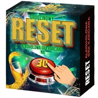 Urodzinowy Reset 30 – alkoholowa gra karciana na 30. urodziny - 1