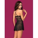 Bielizna nocna 838-Bab-1 Babydoll I Stringi Czarna Xxl - 5