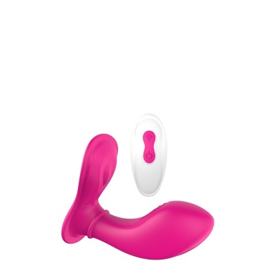 REMOTE PANTY G MAGENTA - stymulator punktu G i łechtaczki z 2 silnikami i pilotem bezprzewodowym - 1 2