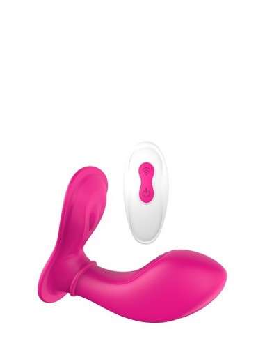 Stymulator punktu G i łechtaczki VIBES OF LOVE REMOTE PANTY G MAGENTA - Stymulatory i wibratory dla par - 2