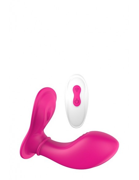 Stymulator punktu G i łechtaczki VIBES OF LOVE REMOTE PANTY G MAGENTA - Stymulatory i wibratory dla par - 2