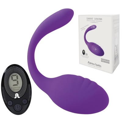 Stymulator Smart Dream II + LRS - podwójny silnik, pilot bezprzewodowy, kształt G, 10,6 cm × 3,5 cm - 1 2