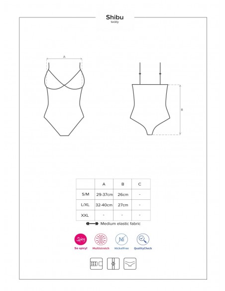 Shibu body czarne  S/M - Body - 7