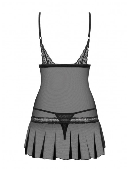 Bielizna Nocna Shibu Koszulka I Stringi Czarna L/Xl - Koszule nocne - 6