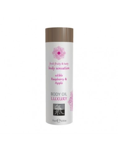 Jadalny Olejek do masażu Luxury Raspberry / Apple 75 ml - Olejki i żele do masażu - 1