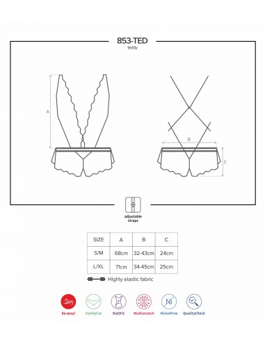 853-TED-3 body czerwone  S/M - Body - 7