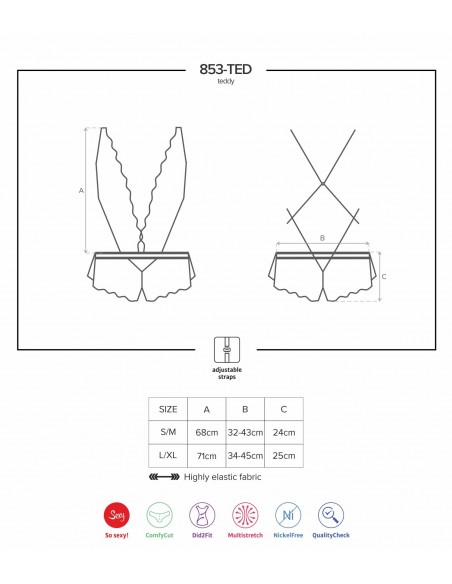 853-TED-3 body czerwone  S/M - Body - 7