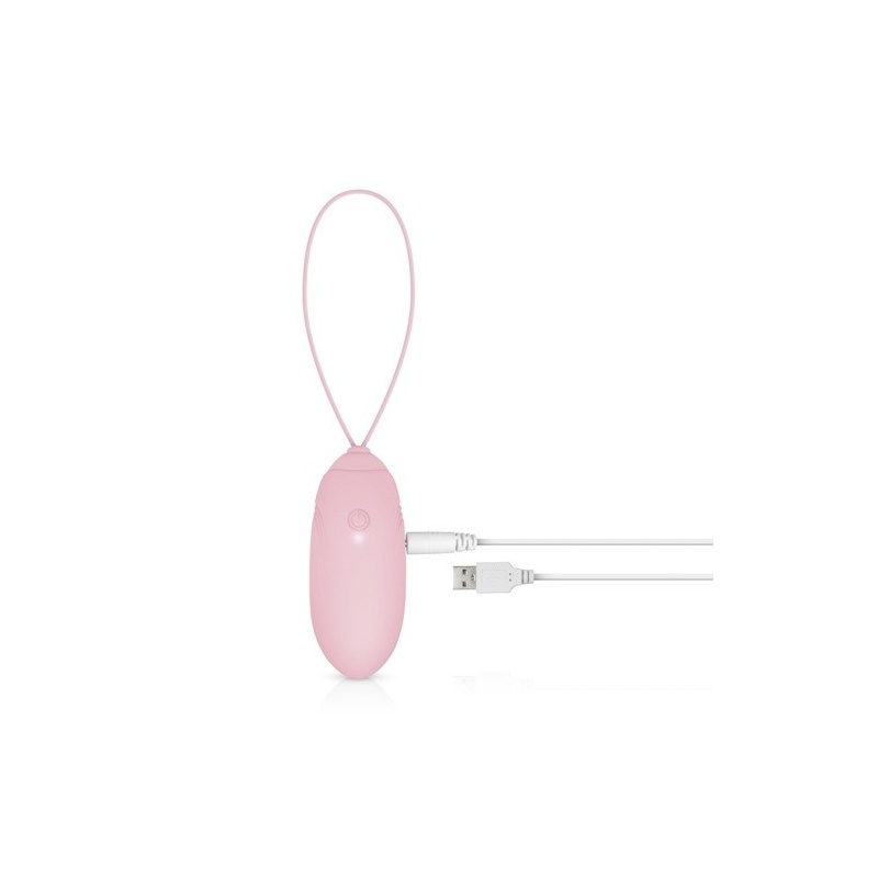 Jajko wibrujące LUV EGG Pink - silikonowe, sterowane pilotem, 12 trybów wibracji, długość 16 cm - 6