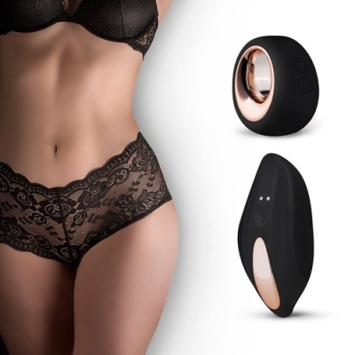 Wibrujące majtki Vibrating BoyShort z pilotem - 12 trybów wibracji, wkład 8 cm - 1