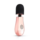 Masażer Rosy Gold Nouveau Mini z miękką głowicą silikonową, 10 trybami wibracji i wodoodpornością IPX7, o długości 12,5 cm - 4