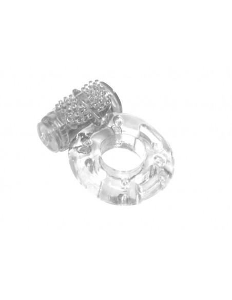 Pierścień na penisa z wibracjami Rings Axle-Pin Biały - Pierścienie erekcyjne wibrujące - 1