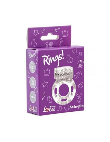 Pierścień na penisa z wibracjami Rings Axle-Pin Biały - Pierścienie erekcyjne wibrujące - 3