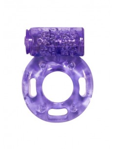 Pierścień na penisa z wibracjami Rings Axle-Pin Fioletowy - Pierścienie erekcyjne wibrujące - 1