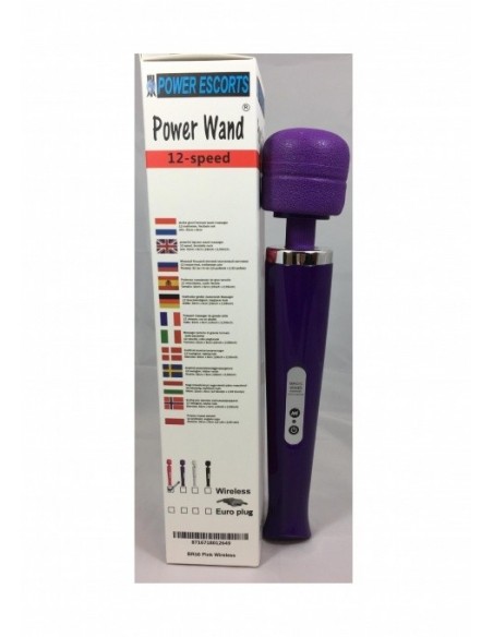 Masażer Powerwand Purple Eu Plug Big Size Wand - Wibratory Magic Wand - 2