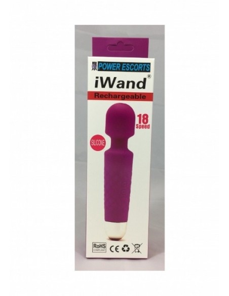 Masażer Iwand Purple Rechargeable Silicone - Wibratory Magic Wand - 2