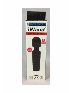 Masażer Iwand Black Rechargeable Silicone - Wibratory Magic Wand - 1 2
