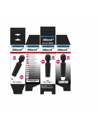 Masażer Iwand Black Rechargeable Silicone - Wibratory Magic Wand - 3