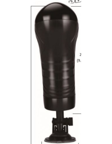 Masturbator Z Wibracją Bull Power Black  Wallmounted - Masturbatory i Sztuczne pochwy - 2