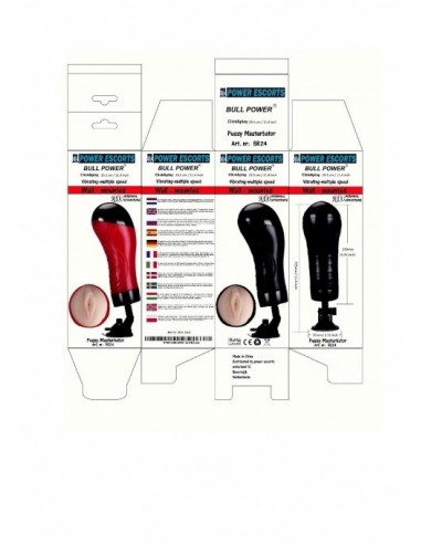 Masturbator Z Wibracją Bull Power Black  Wallmounted - Masturbatory i Sztuczne pochwy - 3