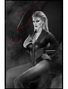 Skórzane body Hera BLACK L - Body - 1 2