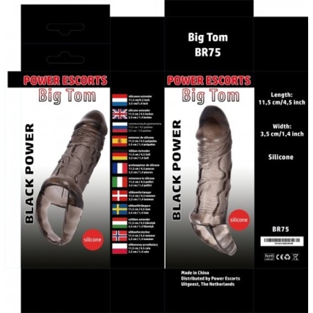 Przedłużacz Big Tom 11,5 cm – czarny - 4