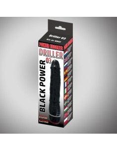 Wibrator Driller 03 Black 21,5 Cm Realistic - Wibratory Realistyczne - 1 2