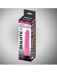 Wibrator Driller 07 Pink 21,5 Cm Realistic - Wibratory Realistyczne - 1 2
