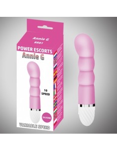 Wibrator Annie G Pink 16,5 Cm Silicone Vibrating 10 Speed - Wibratory Punktu G - 1
