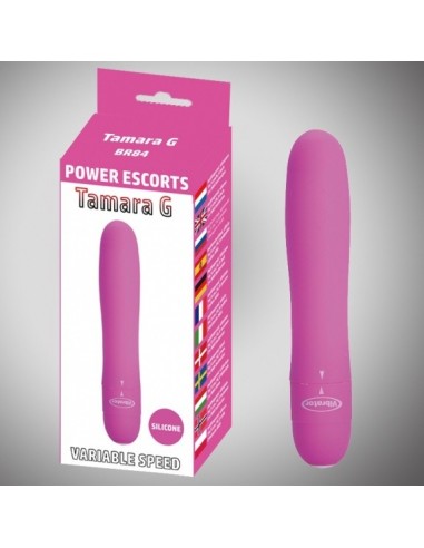 Wibrator Tamara G Pink 17 Cm Silicone Vibrating 10 Speed - Wibratory Klasyczne - 1