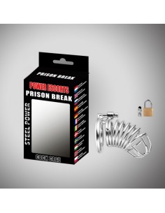 Metalowa Klatka Na Penisa Z Zamknięciem Medium 45 mm - Klatki na penisa - 1