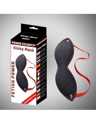 Maska - Opaska Na Oczy Kinky Mask Black - Opaski i maski na oczy - 1