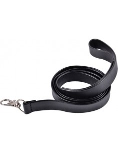 Obroża ze smyczą Kinky collar black  collar with leash  adjustable - Chokery, obroże i smycze - 1 2
